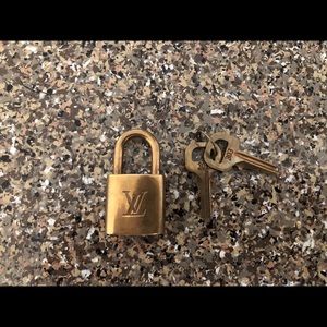 Louis Vuitton Brass Lock with Key
